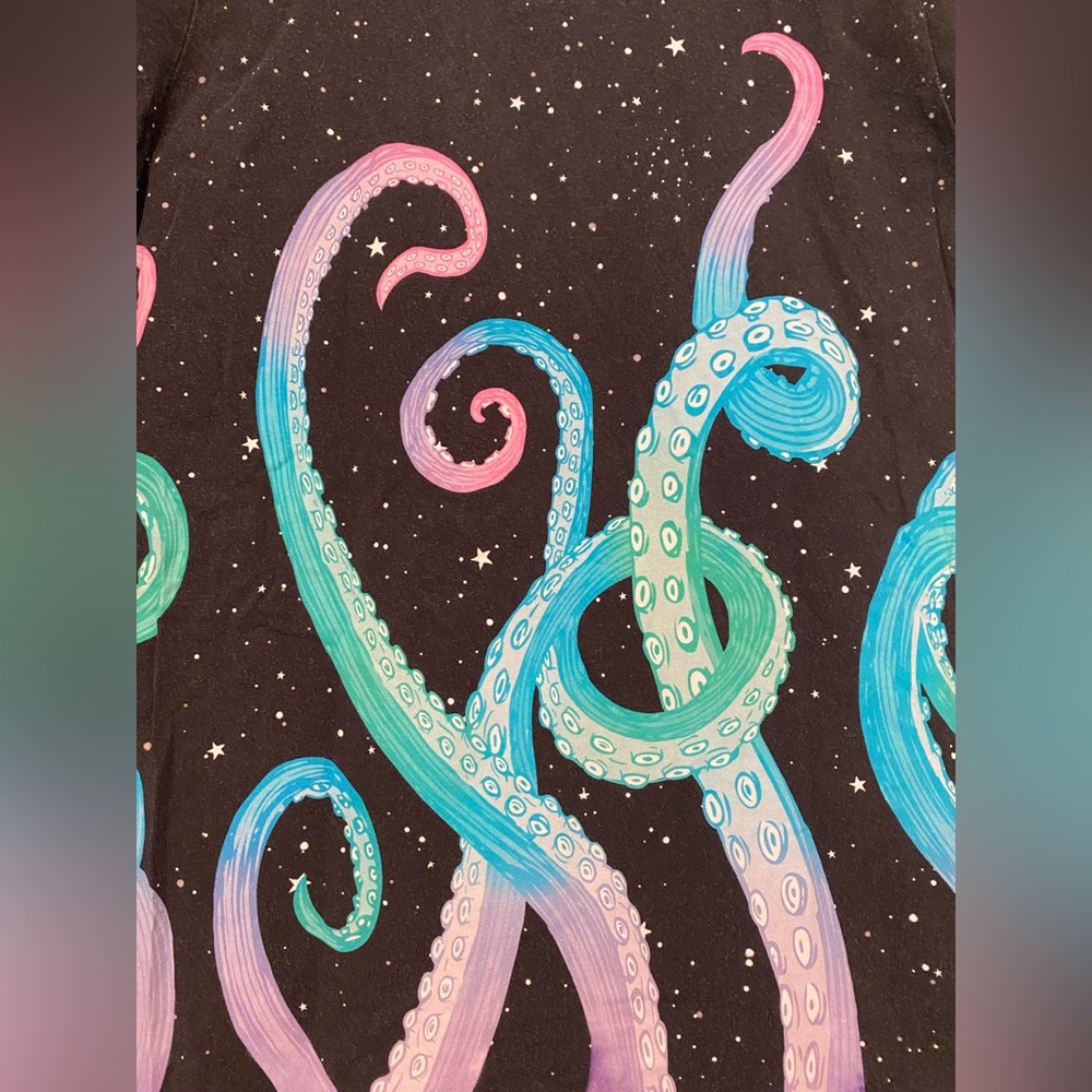 Space Tentacles Night Shirt Large Limited ✨ Designed in Australia made in China - Picture 3 of 5